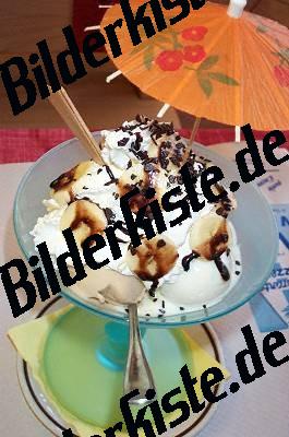 Eisbecher mit Banane