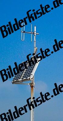 Solar cell at antenna