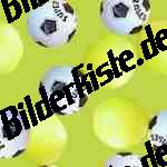 Fu�b�lle vor gr�nem Hintergrund
