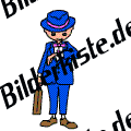 B�ro: Angestellte - Zeit ist Geld (animiertes GIF)