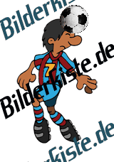 Fu�ball: Kopfball (rot-blaues Trikot)  (nicht animiert)