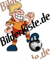 Fu�ball: Grinsender Star (nicht animiert)