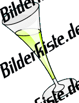 Silvetser: Sektglas 1 - schr�g (nicht animiert)