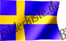 Bandiera svedese al vento