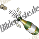 Champagne bottle with cork