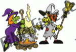 Witches with kettle