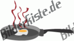 Skillet with a fried egg