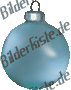 Weihnachten: Christbaumkugel - blau (nicht animiert)