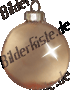 Christmas: Glitter ball - gold (animated GIF)