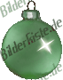 Christmas: Glitter ball - green (animated GIF)