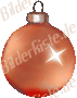 Christmas: Glitter ball - orange (animated GIF)