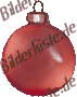 Weihnachten: Christbaumkugel - rot (nicht animiert)