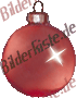 Weihnachten: Christbaumkugel - rot (animiertes GIF)