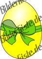 Ostern: Osterei - Ei mit Schleife gelb 1 (nicht animiert)