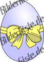 Easter: Easter egg - egg with bow purple (not animated)