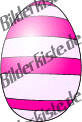 Ostern: Osterei - gestreiftes Ei lila/rosa (nicht animiert)