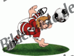 Football: sideshot on turf (not animated)