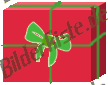 Natale: regalo con fiocco verde