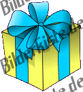 Geburtstag: Geschenke - Geschenk gelb  (nicht animiert)