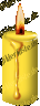 Candles: Candle - yellow burning (animated GIF)