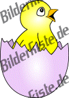 Chicken: In a broke open egg (pink) (not animated)