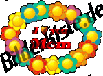 Muttertag: Blumenkranz - I love you mom (animiertes GIF)