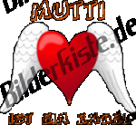 Mothers Day: Heart - with wings (animated GIF)