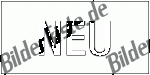 NEU-Zeichen: Neu - schwarz und wei (animiertes GIF)