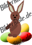 Ostern: Hase - sitzt auf Ei  (nicht animiert)