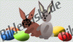 Easter: Bunnies with Easter eggs (not animated)