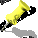 Reissngel: hoch - gelb (nicht animiert)