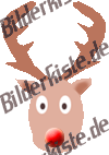 Weihnachten: Rentier - Rudolph (nicht animiert)