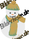 Winter: Schneemänner - mit Schal (animiertes GIF)