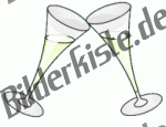 Silvester: Sektglas 1 - anstossen (nicht animiert)