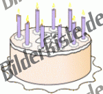 Birthday: Cakes - with candles 2 (not animated)