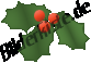 Christmas: Mistletoe - three berries (not animated)