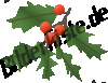 Christmas: Mistletoe - four berries (not animated)