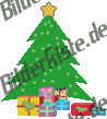 Weihnachten: Weihnachtsbaum - mit Geschenken (nicht animiert)