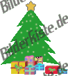 Christmas: Christmas tree - with presents (not animated)