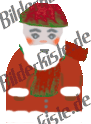 Christmas: Santa Claus with scarf (not animated)