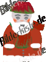 Christmas: Santa Claus with scarf (animated GIF)