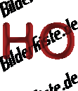 Weihnachten: Schriftzug - Ho, Ho, Ho  (animiertes GIF)
