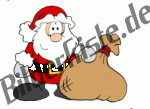 Christmas: Santa Claus with sack (not animated)