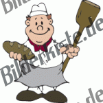 Handwerker: Bcker mit Brot (nicht animiert)