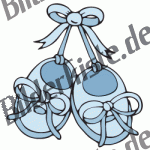 baby shoes with ribbon