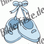 Baby shoes blue