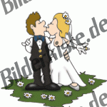 Wedding:Bridal pair on grassland (not animated)