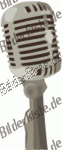Microphone on its stand
