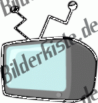 Fernseher mit Antenne drauf