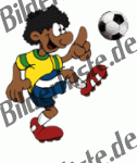 Fuball: Spieler schiet (gelbes Trikot, schwarz) (nicht animiert)